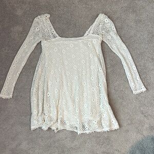 FP BEACH Lightweight Crochet beach cover up